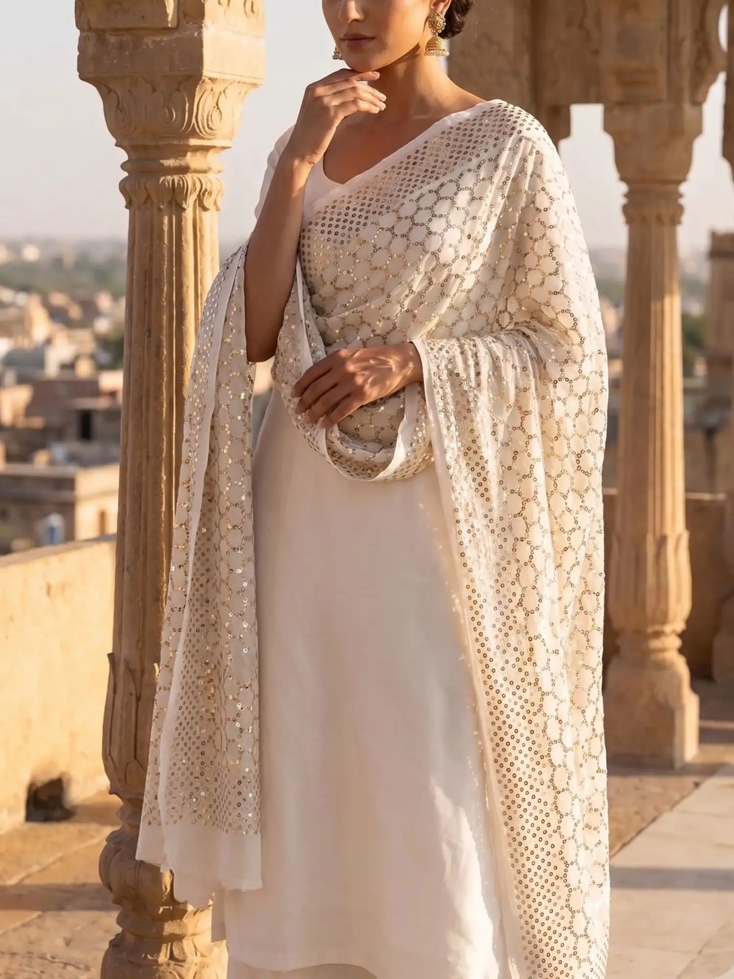 Luxury Lucknowi Chikankari Dupattas Collection