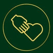 Customer commitment icon representing trusted service and exceptional shopping experience.