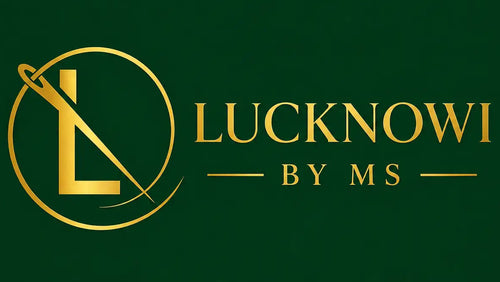 [lucknowi chikankari by MS] official logo