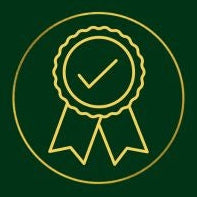 Quality assured icon representing premium craftsmanship and meticulous quality inspection.
